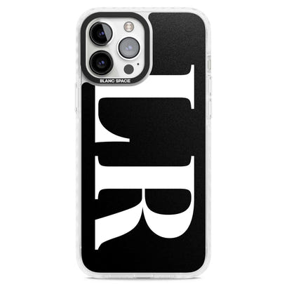 Lettres blanches et noires personnalisées