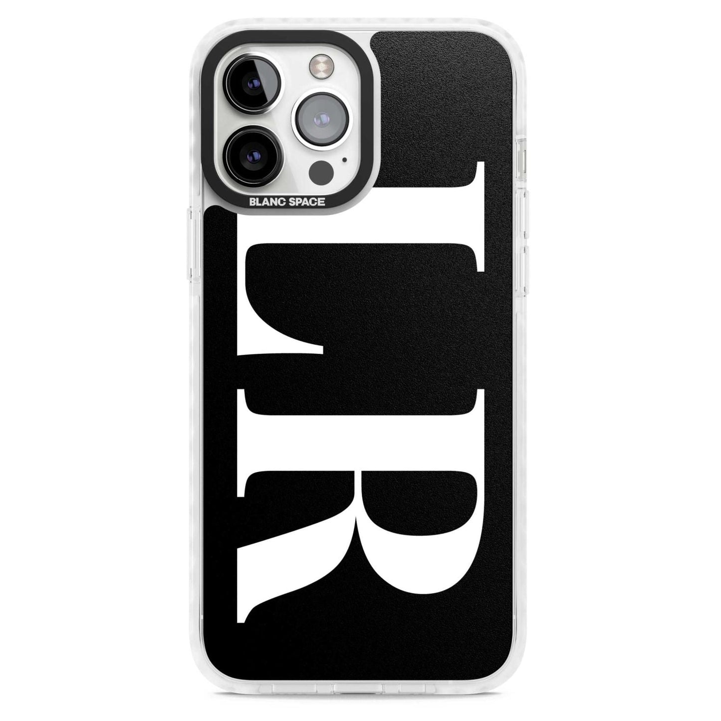 Lettres blanches et noires personnalisées