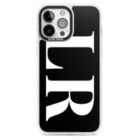 Lettres blanches et noires personnalisées