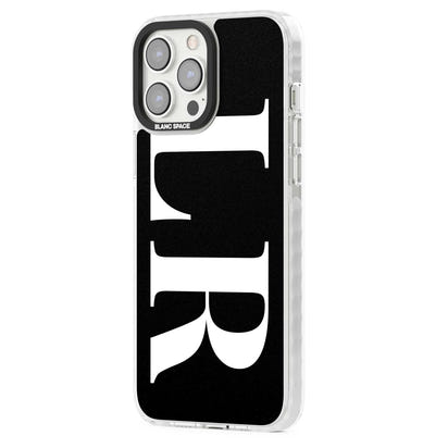 Lettres blanches et noires personnalisées