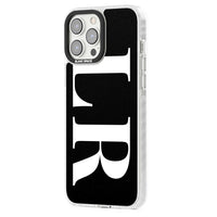 Lettres blanches et noires personnalisées