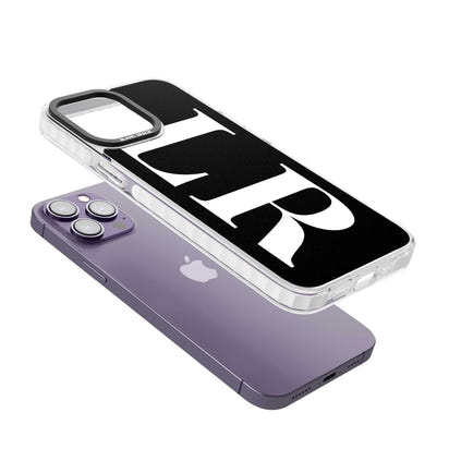 Lettres blanches et noires personnalisées