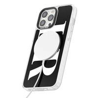 Lettres blanches et noires personnalisées