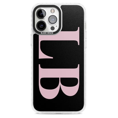 Lettres personnalisées roses et noires vertes