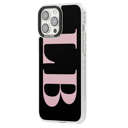 Lettres personnalisées roses et noires vertes