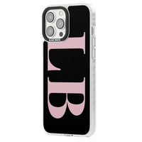 Lettres personnalisées roses et noires vertes