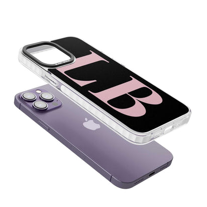 Lettres personnalisées roses et noires vertes