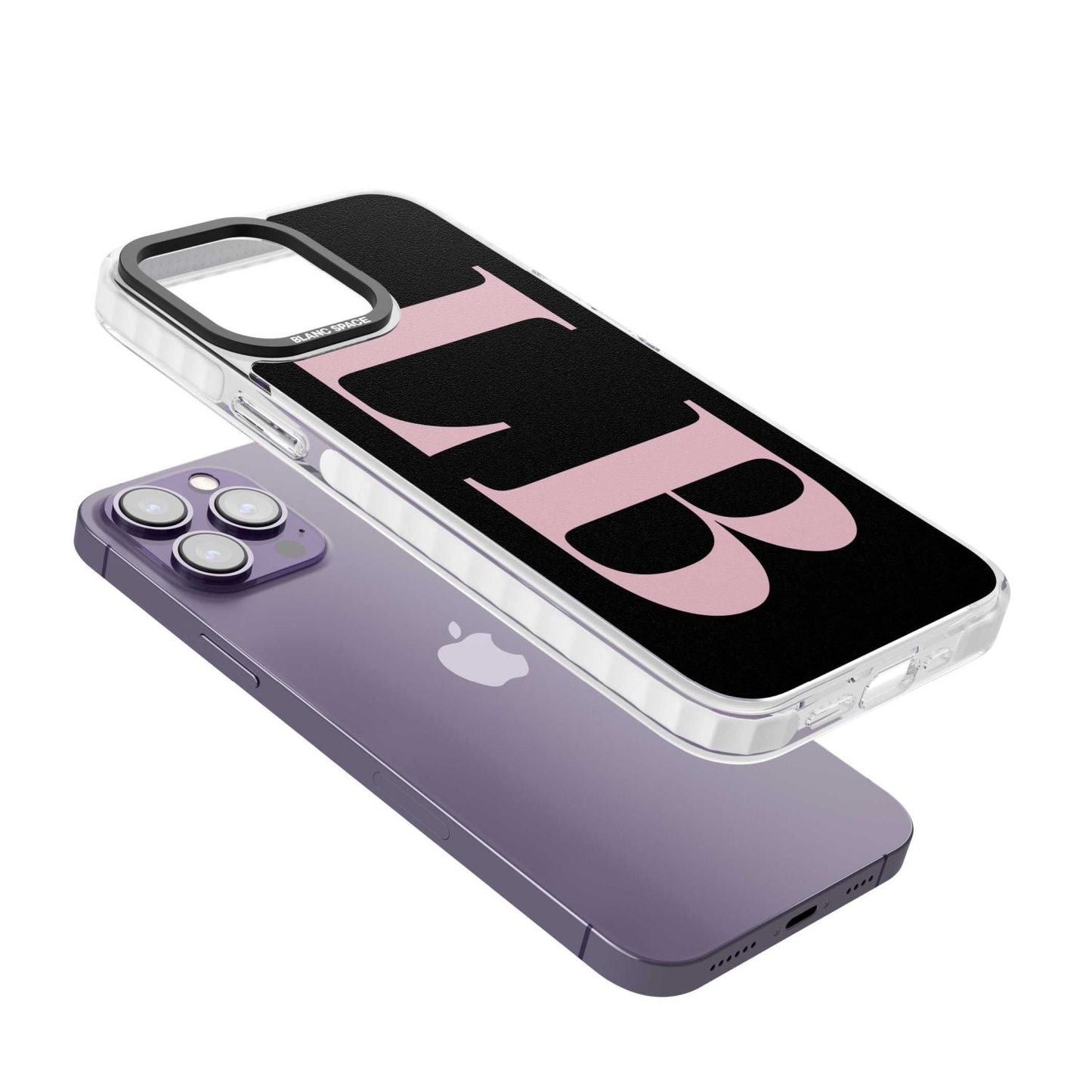 Lettres personnalisées roses et noires vertes