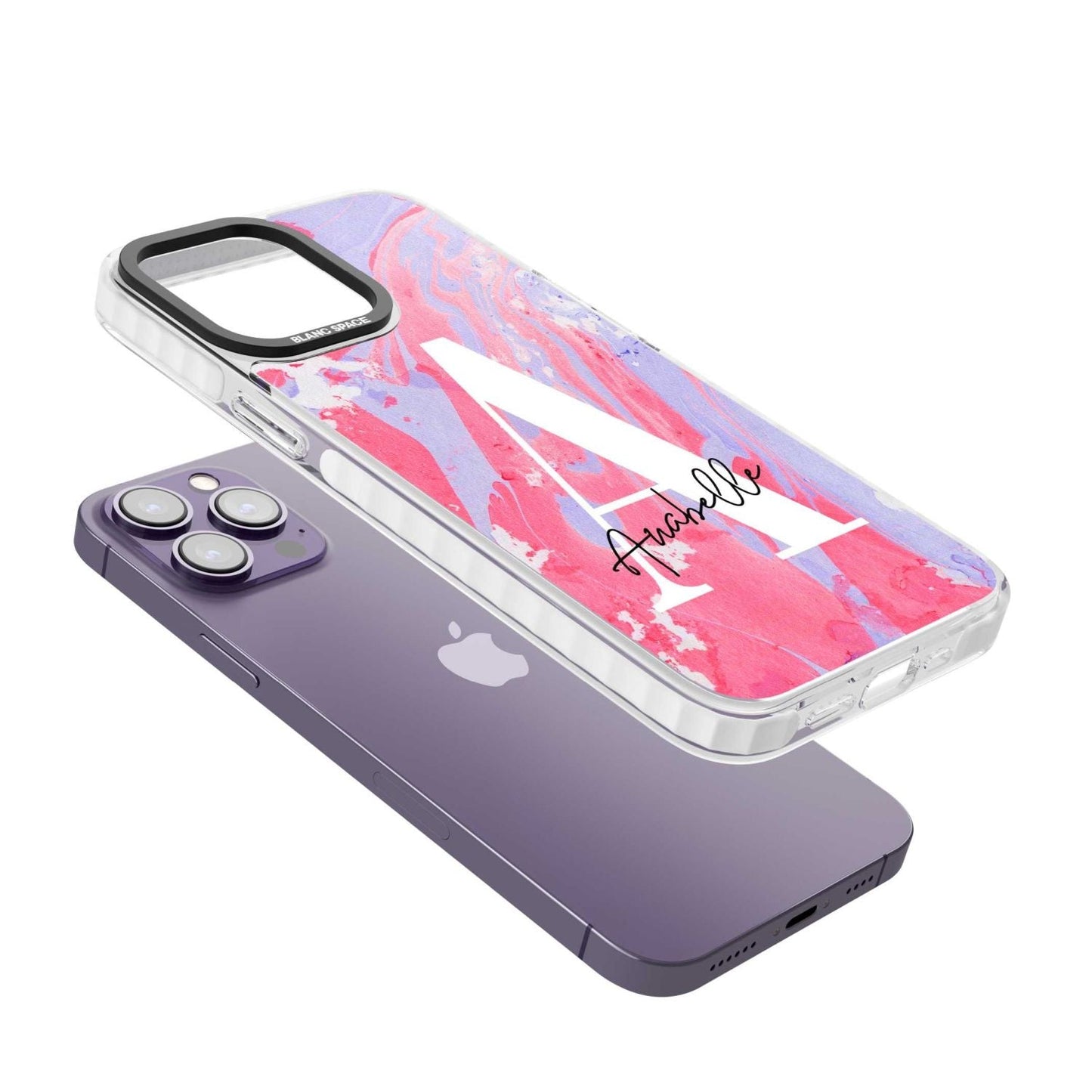 Personalised Pink & Purple Marble