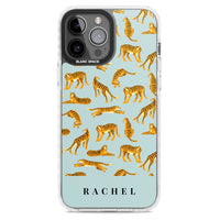 Personalised Turquoise Tiger Pattern