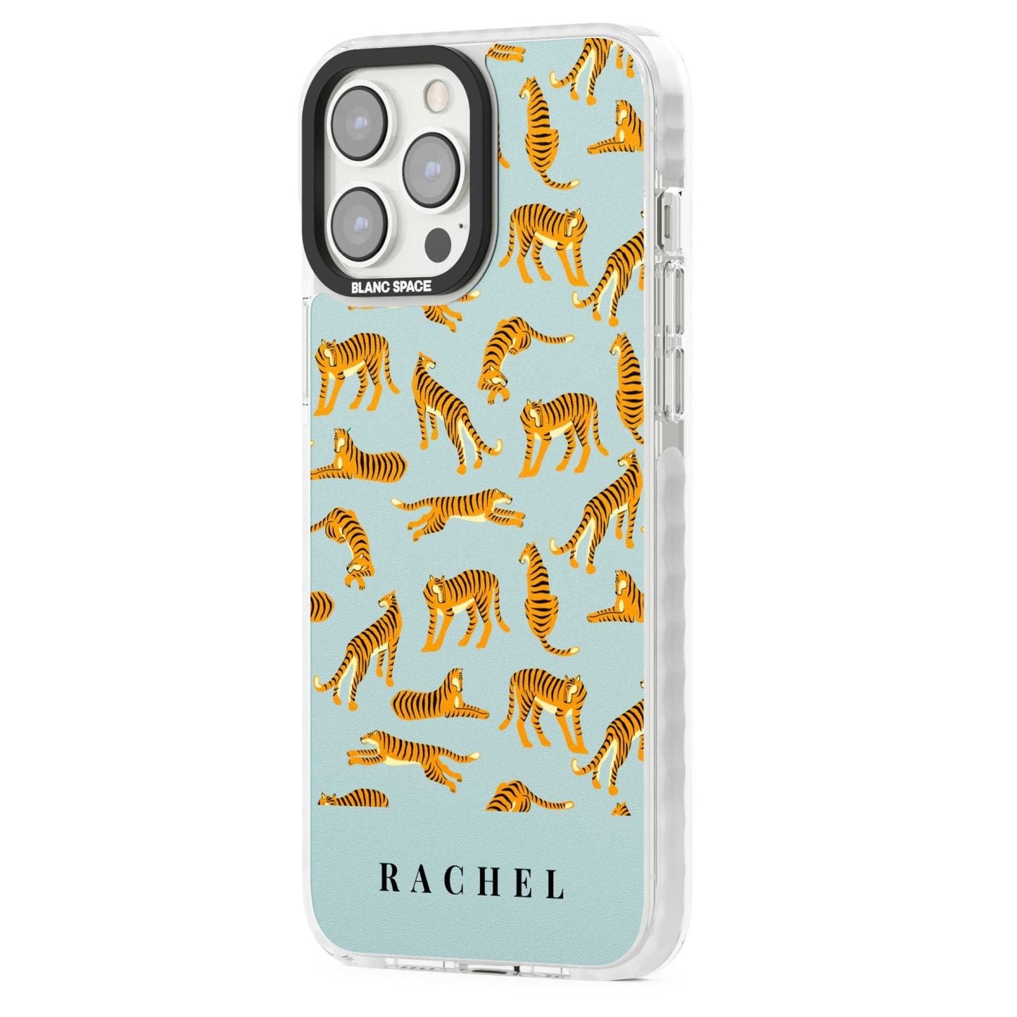 Personalised Turquoise Tiger Pattern