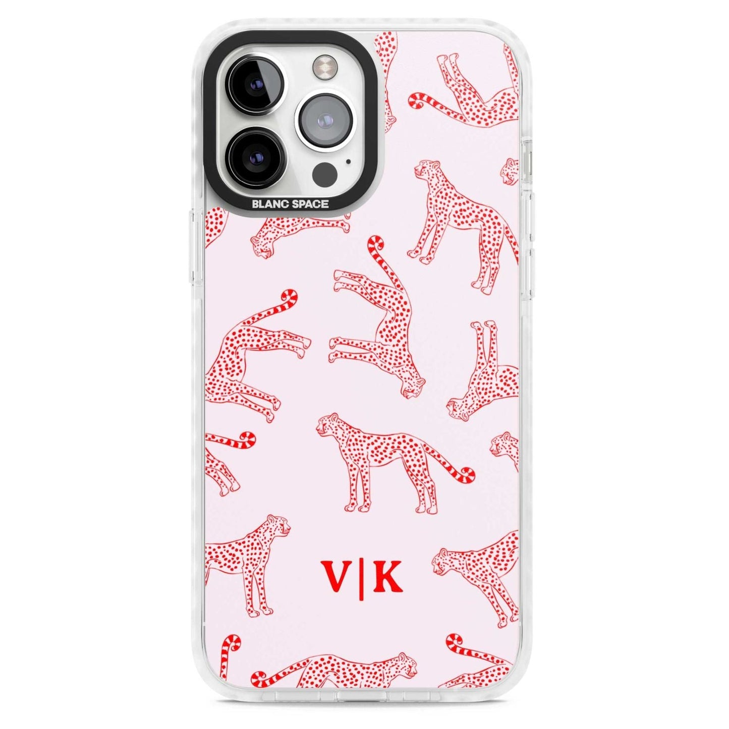 Guépard rouge et rose personnalisé