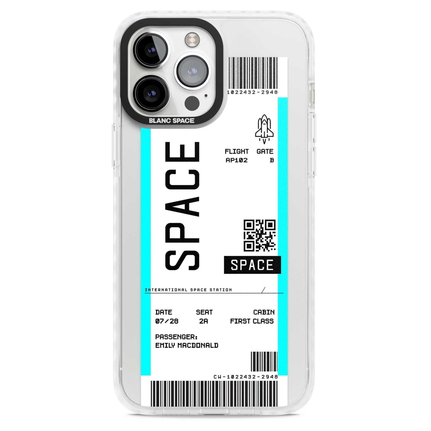 Personalised Space Travel Ticket