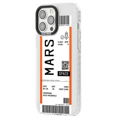 Personalised Mars Travel Ticket