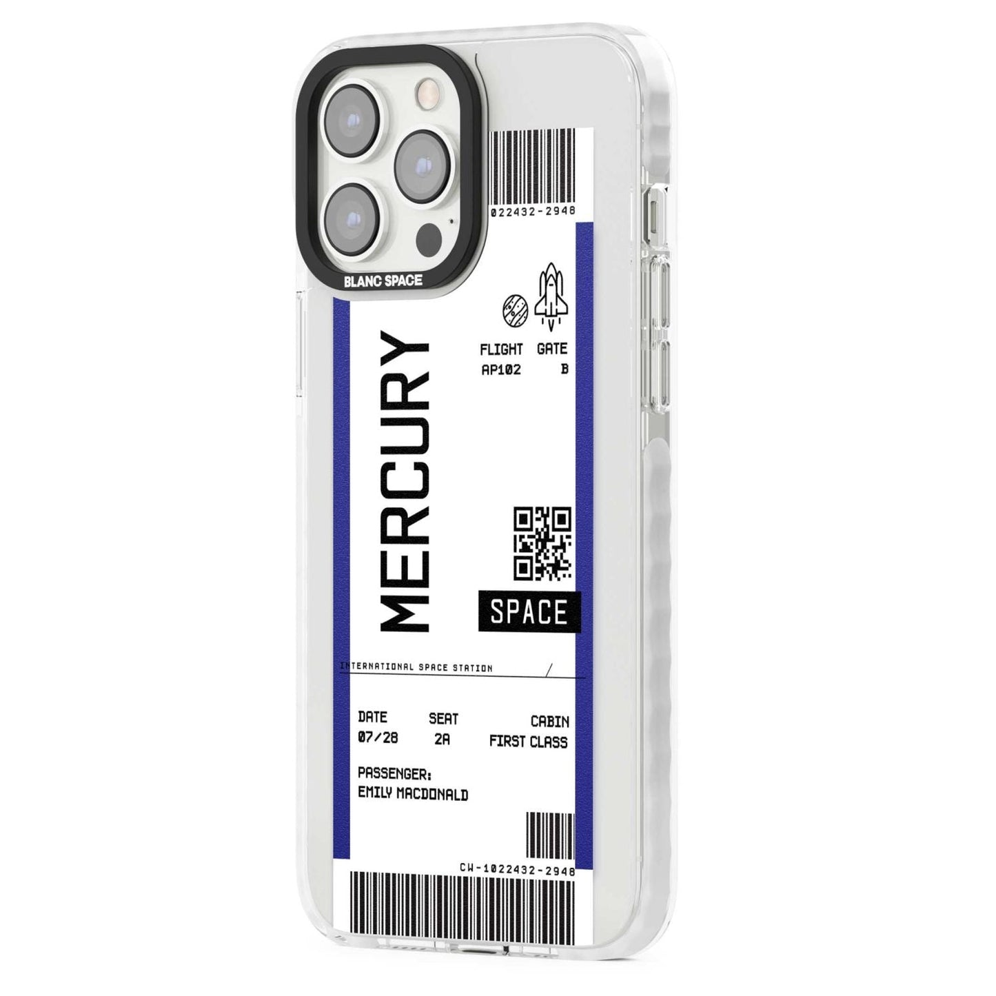 Personalised Mercury Travel Ticket