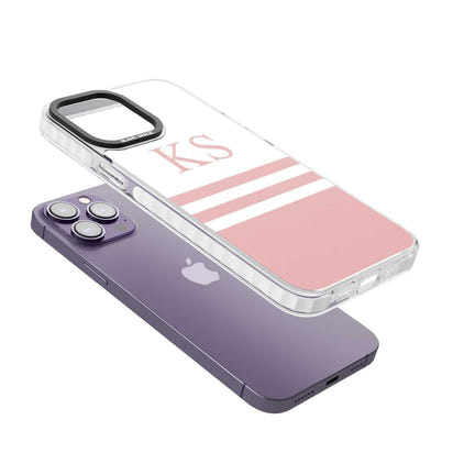 Personalised Pink Stripes & Initials