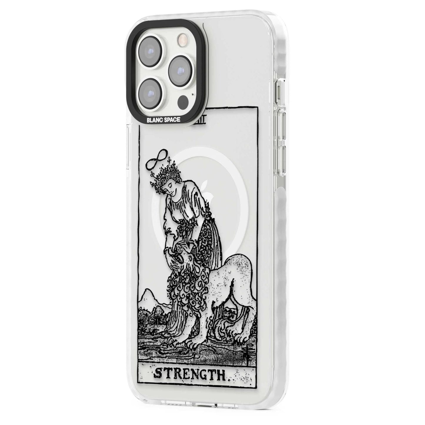 Personalisierte Stärke-Tarotkarte (Transparent)