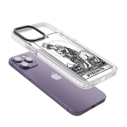 Personalisierte Stärke-Tarotkarte (Transparent)