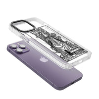 Personalisierte Tarotkarte „Königin der Stäbe“ (transparent)