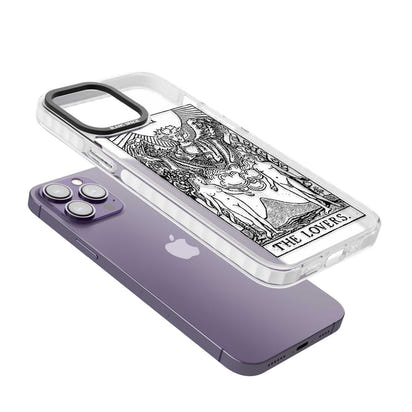 Personalisierte Tarotkarte „Die Liebenden“ (Transparent)