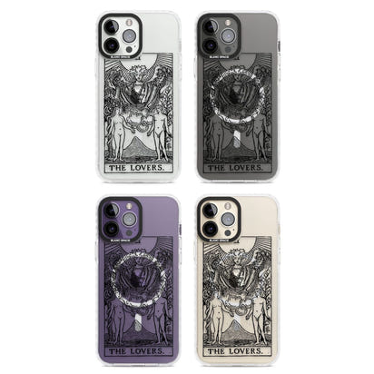 Personalisierte Tarotkarte „Die Liebenden“ (Transparent)