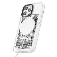 Personalisierte Tarotkarte „Die Liebenden“ (Transparent)