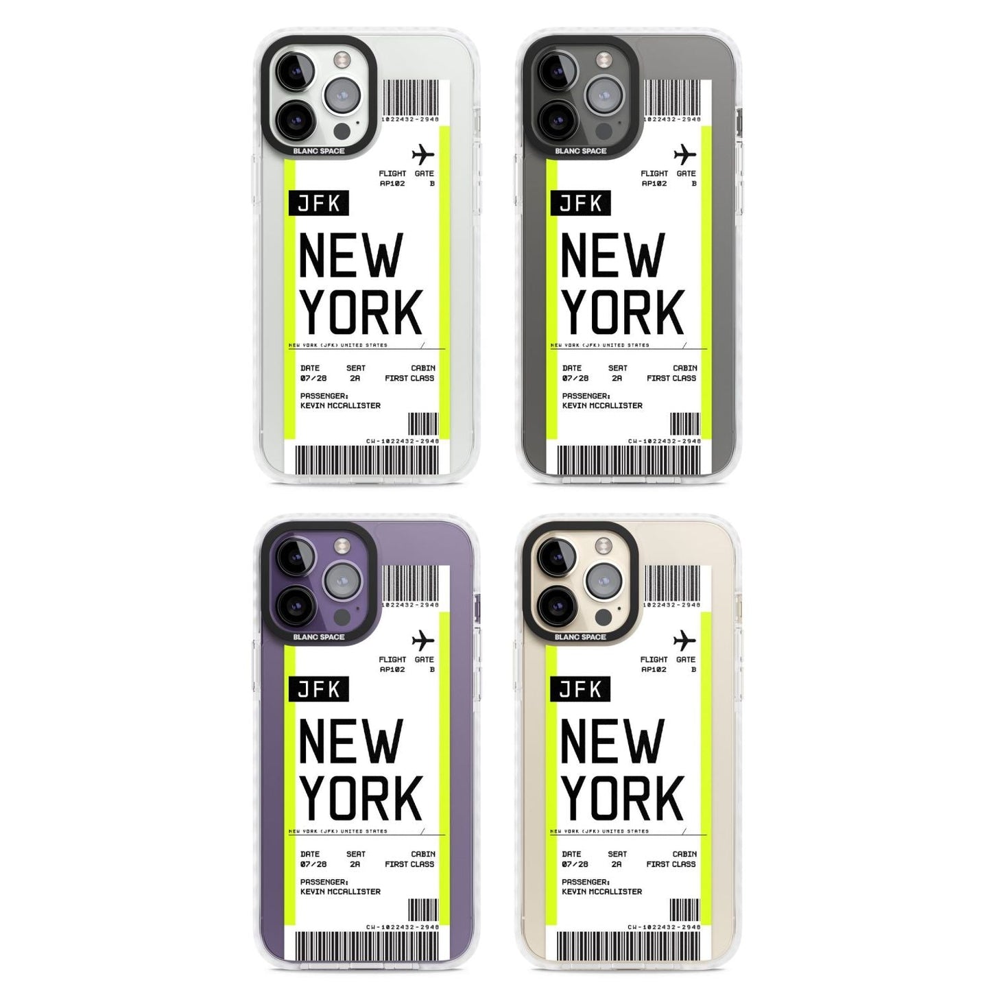 Personalised New York Boarding Pass