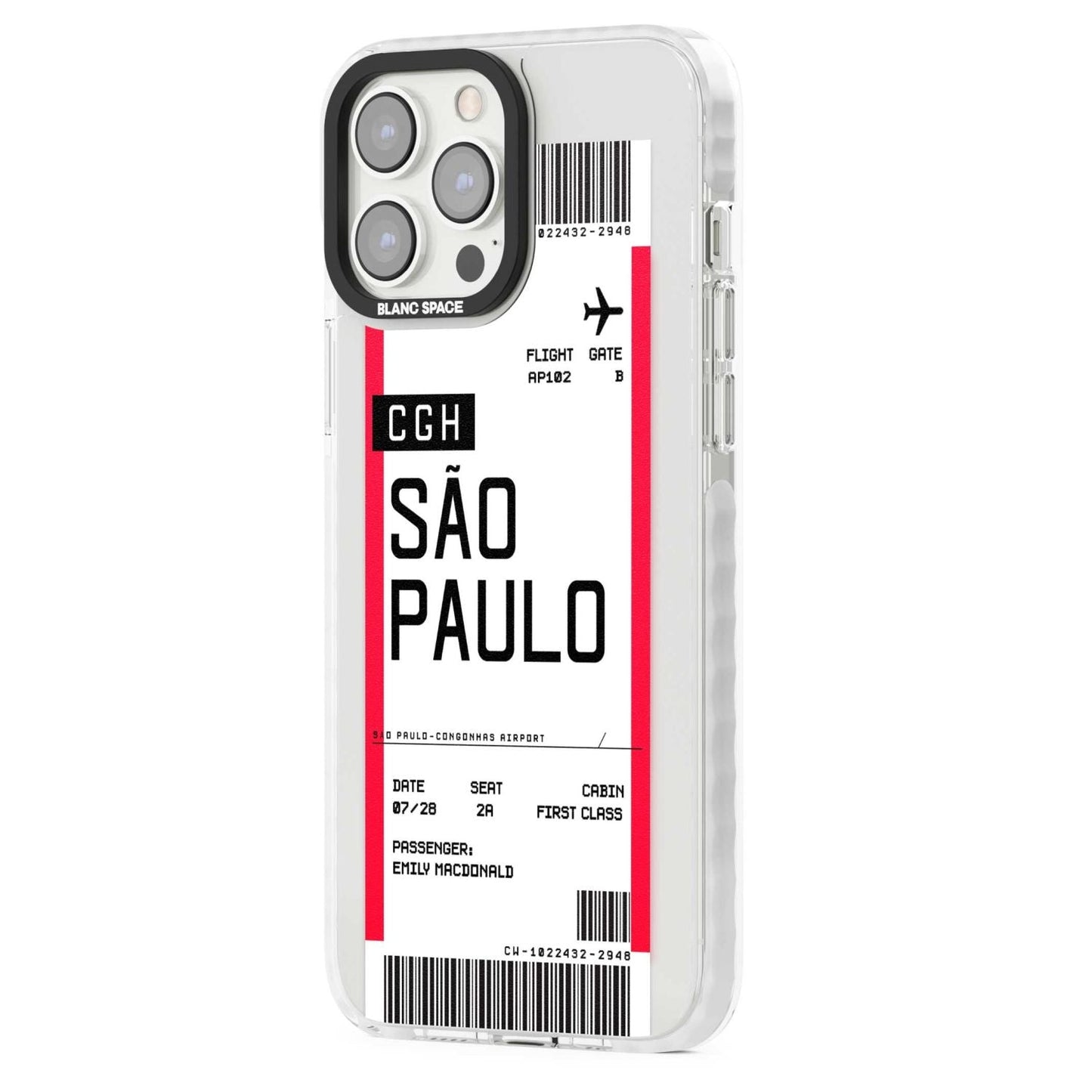 Personalisierte Bordkarte für São Paulo