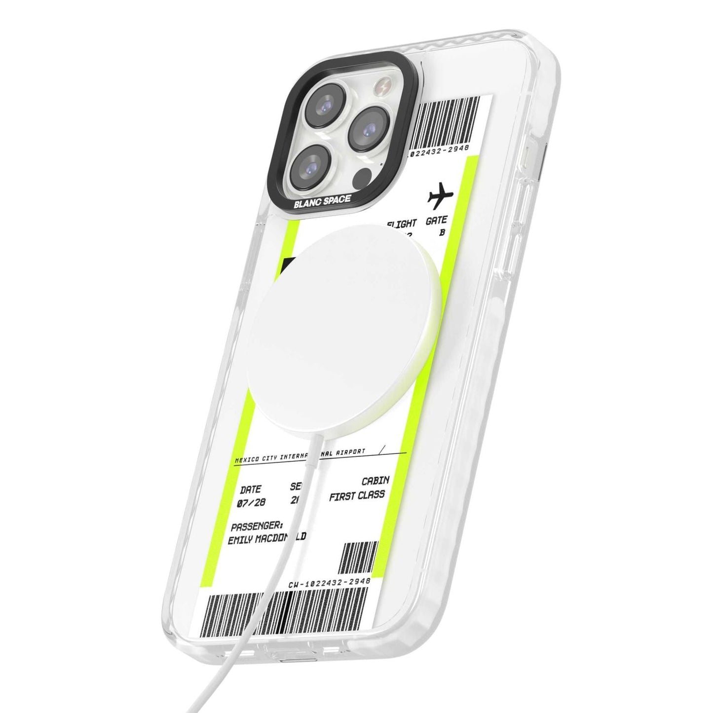 Carte d'embarquement personnalisée pour Mexico