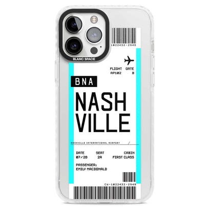 Carte d'embarquement personnalisée pour Nashville