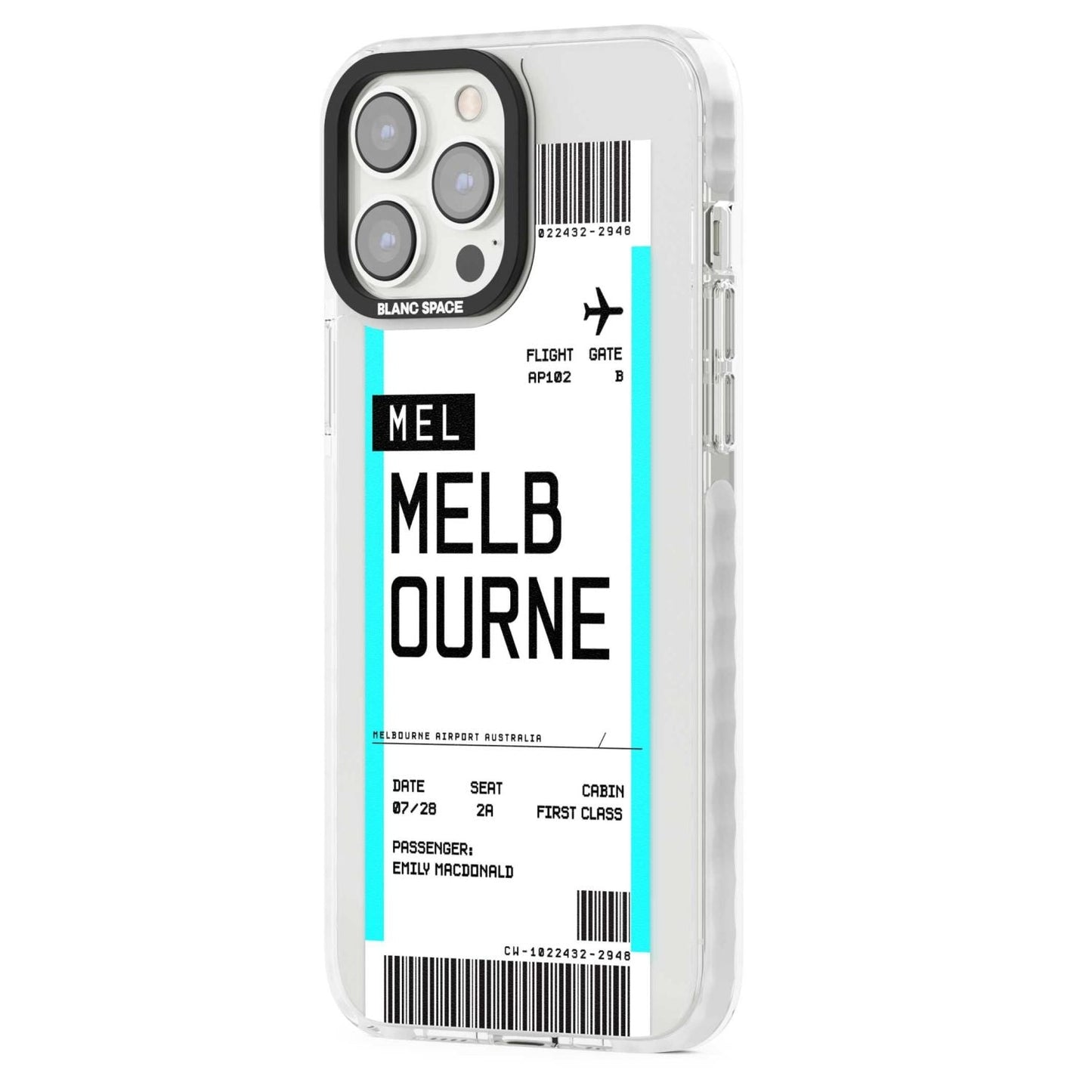 Personalised Melbourne Boarding Pass