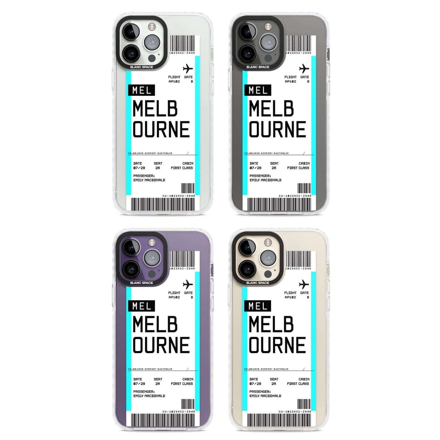 Personalised Melbourne Boarding Pass