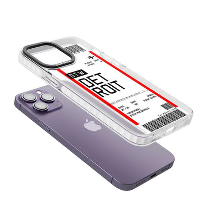 Carte d'embarquement personnalisée pour Détroit