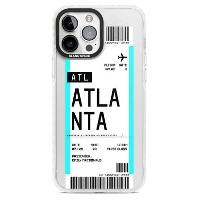 Personalisierte Atlanta-Bordkarte