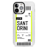Personalisierte Bordkarte für Santorini