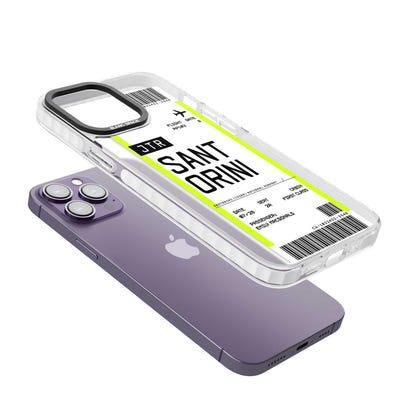 Personalisierte Bordkarte für Santorini