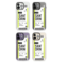 Personalisierte Bordkarte für Santorini