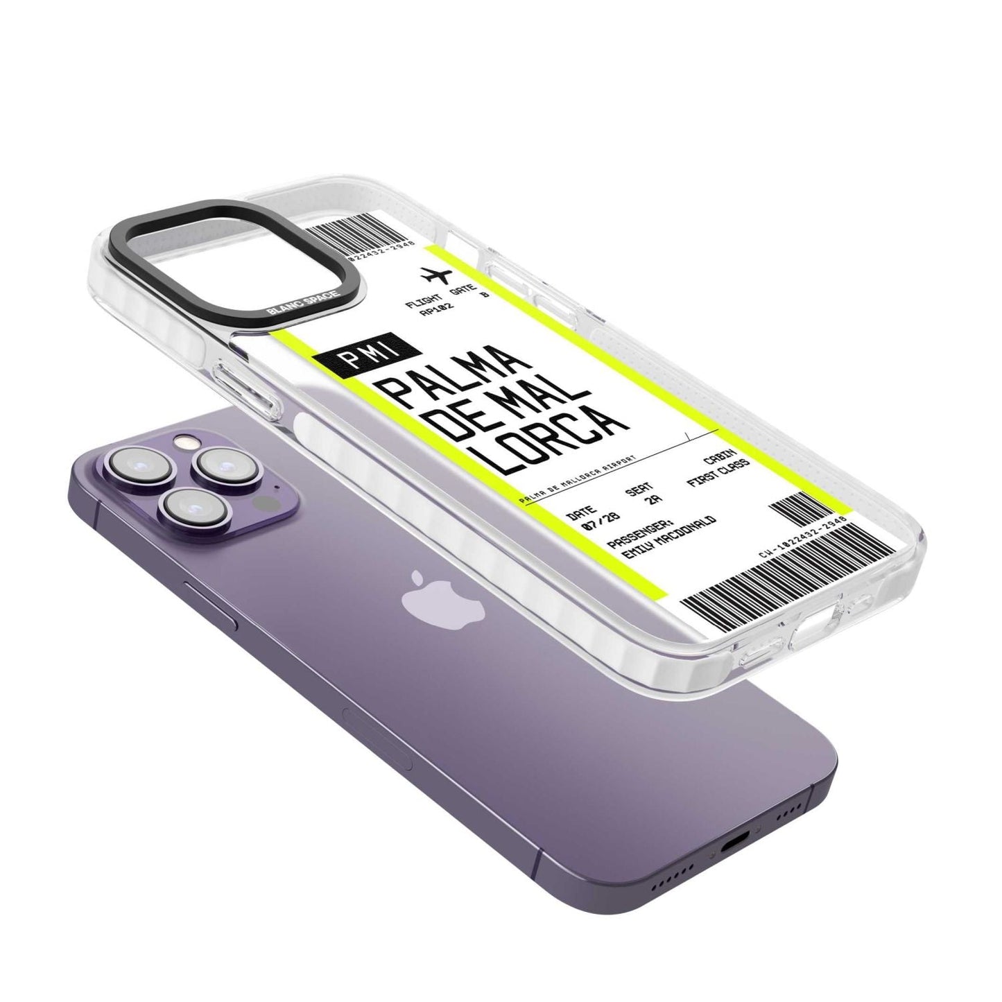 Carte d'embarquement personnalisée pour Palma de Majorque