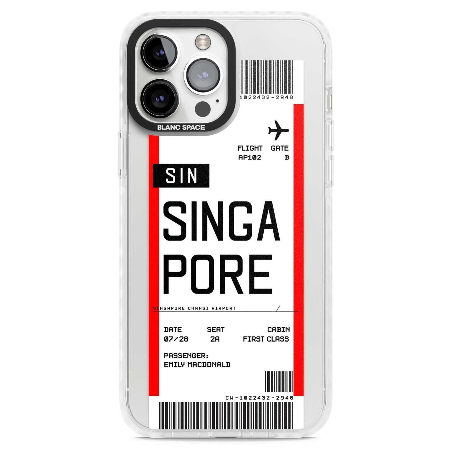 Personalised Singapore Boarding Pass