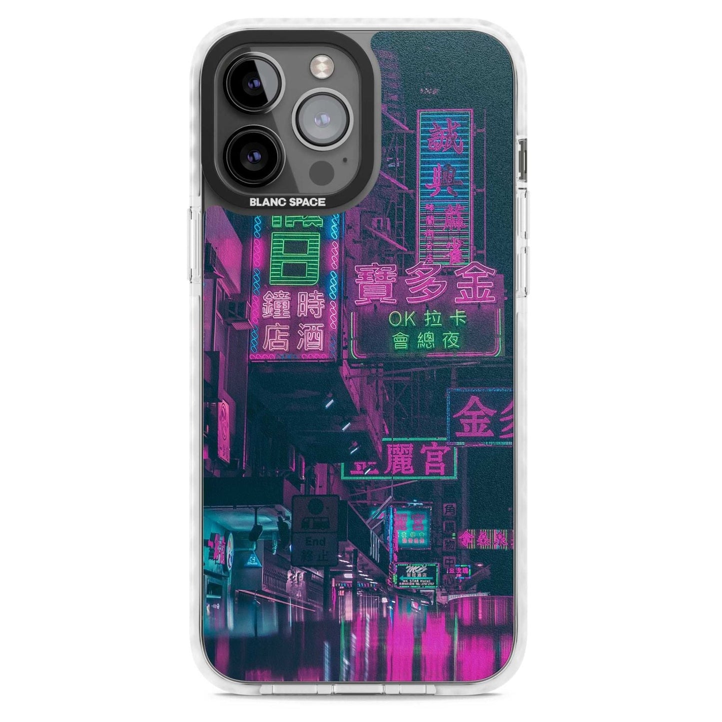 Bande nocturne au néon