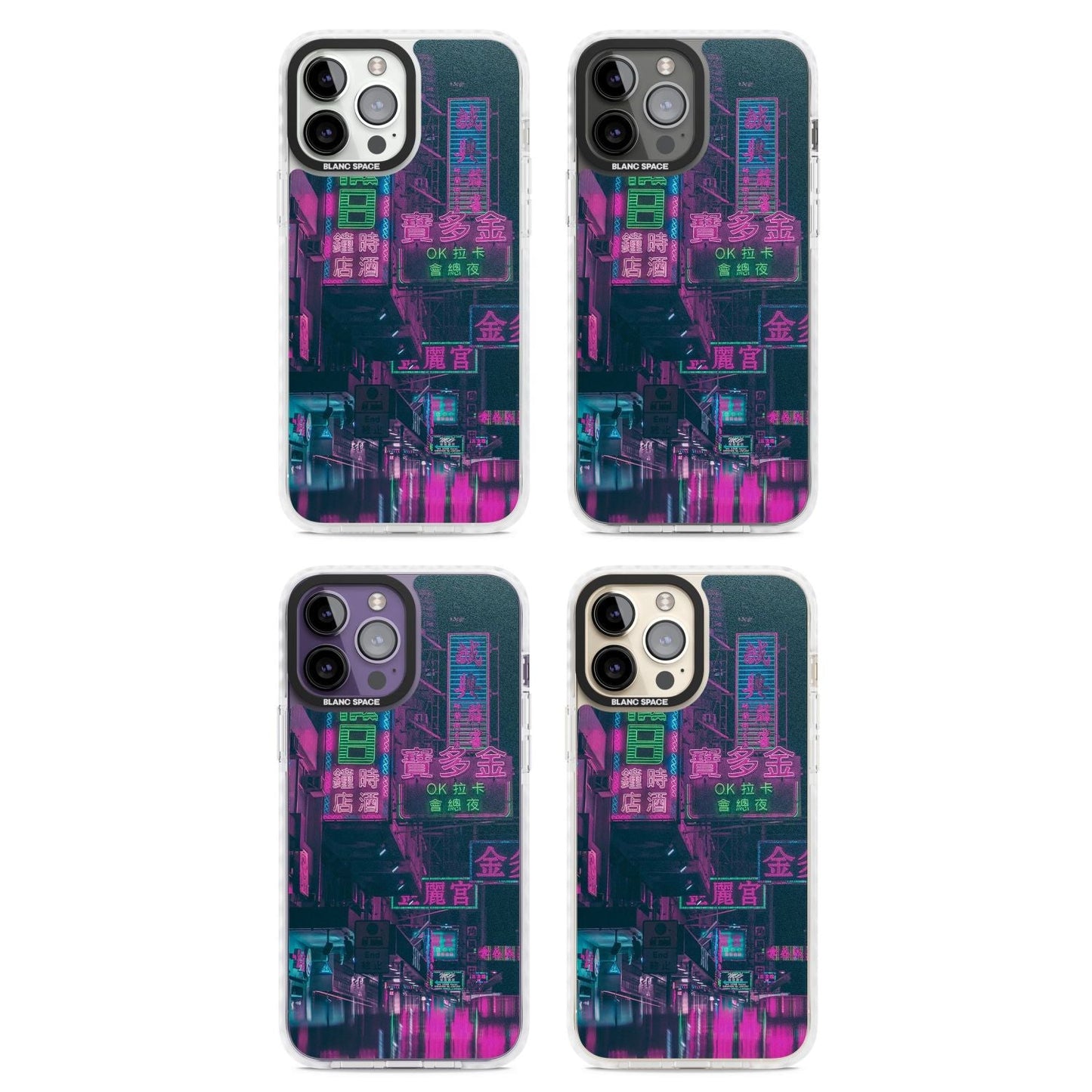 Bande nocturne au néon