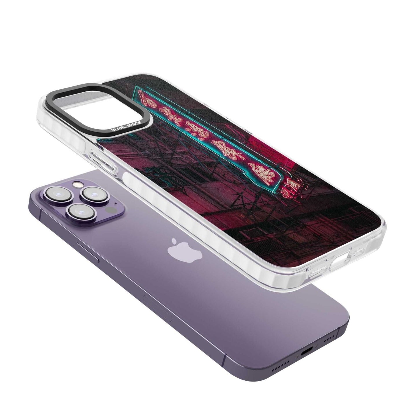 Neon-Kanji-Stadtbild