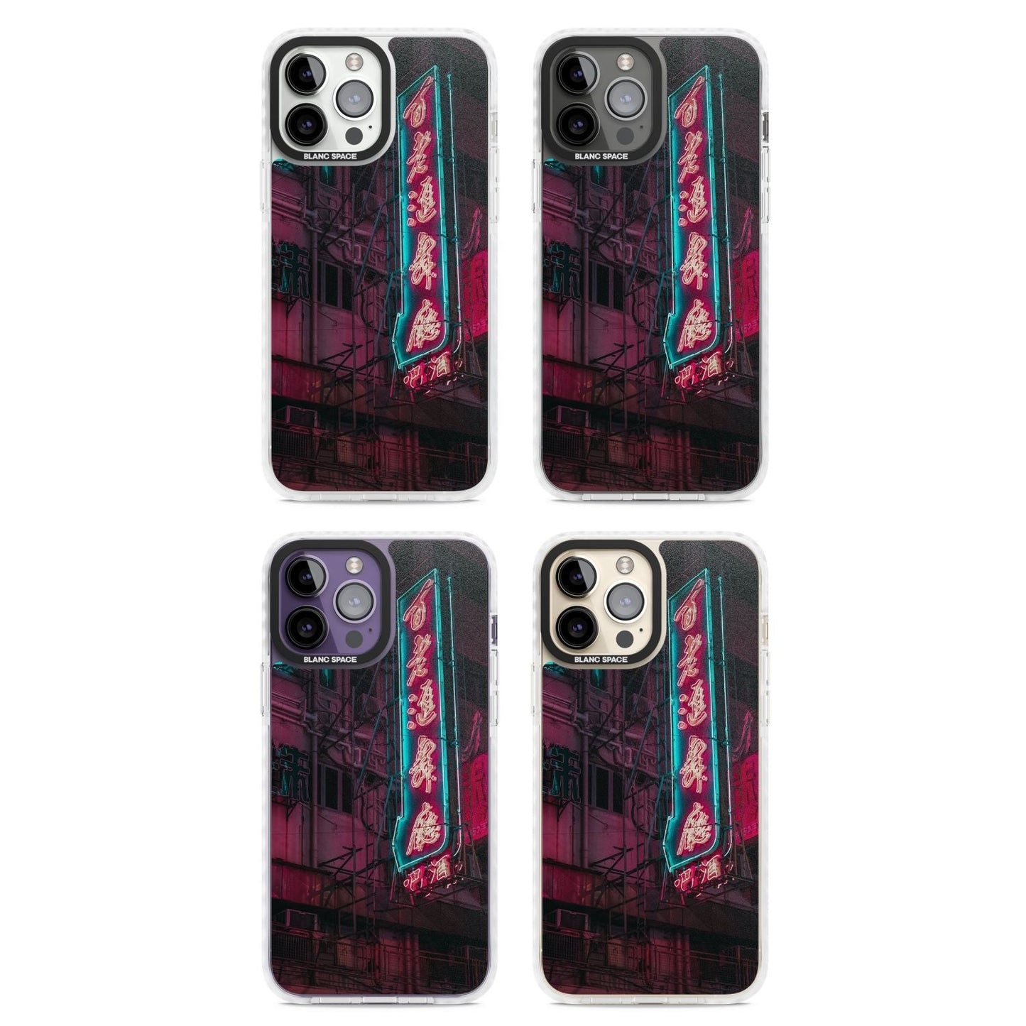 Neon-Kanji-Stadtbild