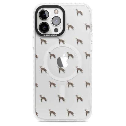 Motif de chien whippet transparent