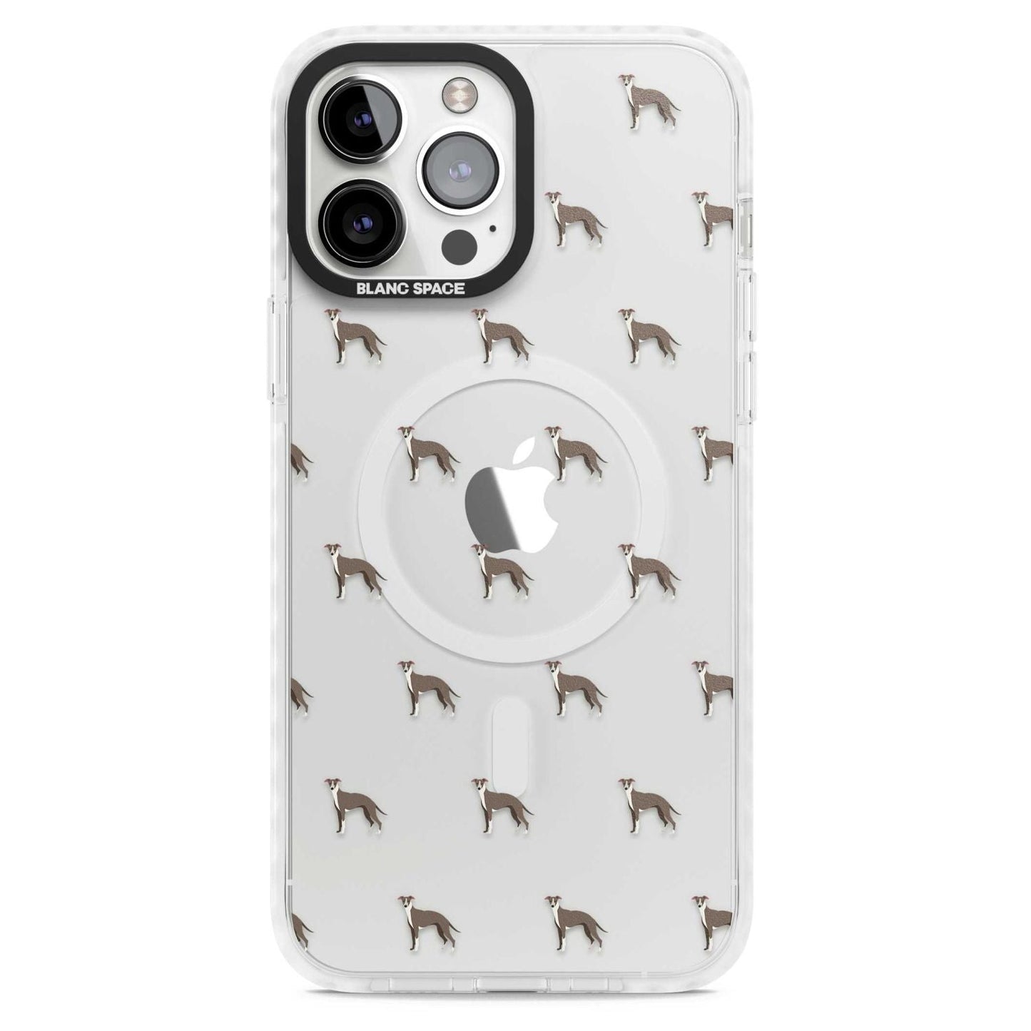 Motif de chien whippet transparent