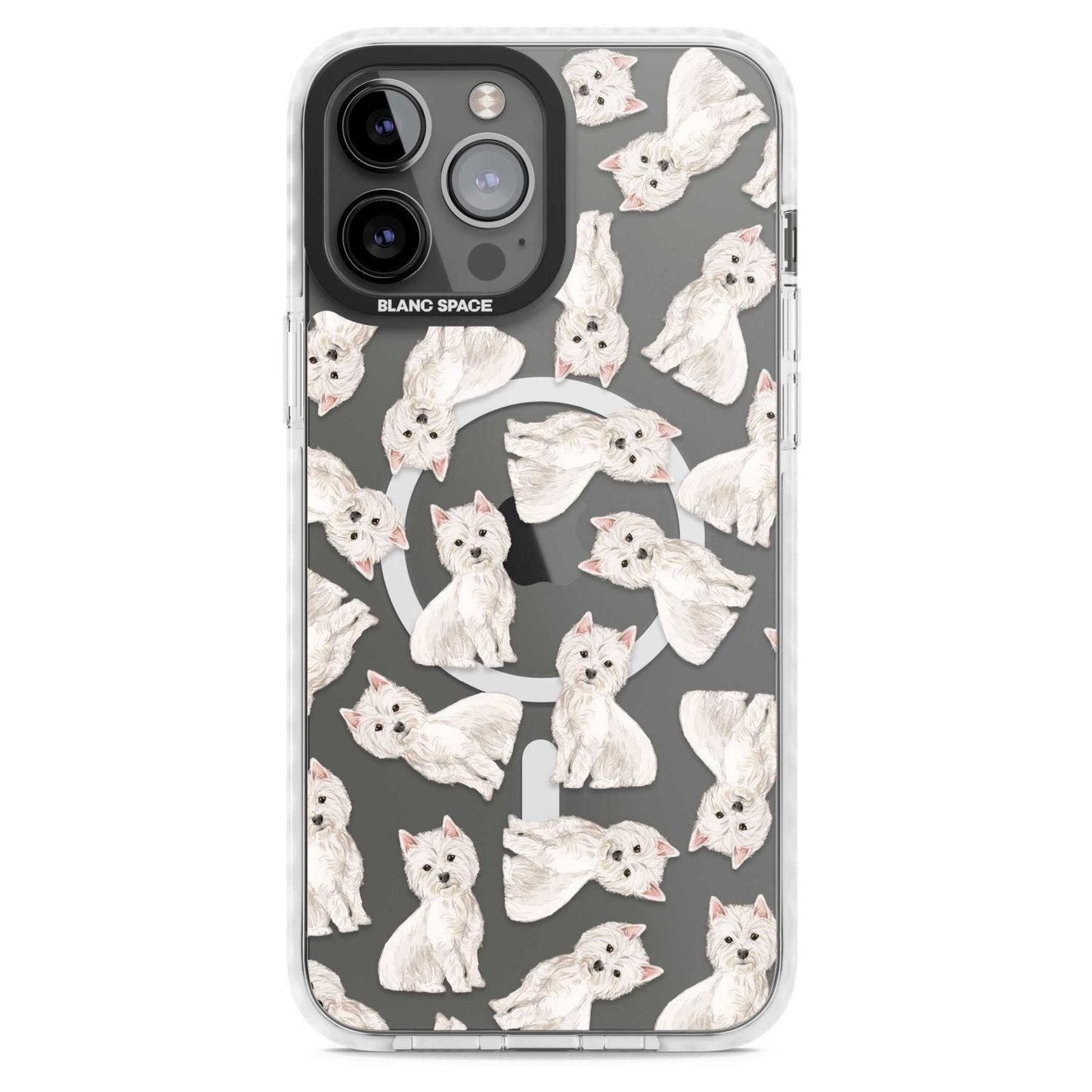 Motif de chien Westie