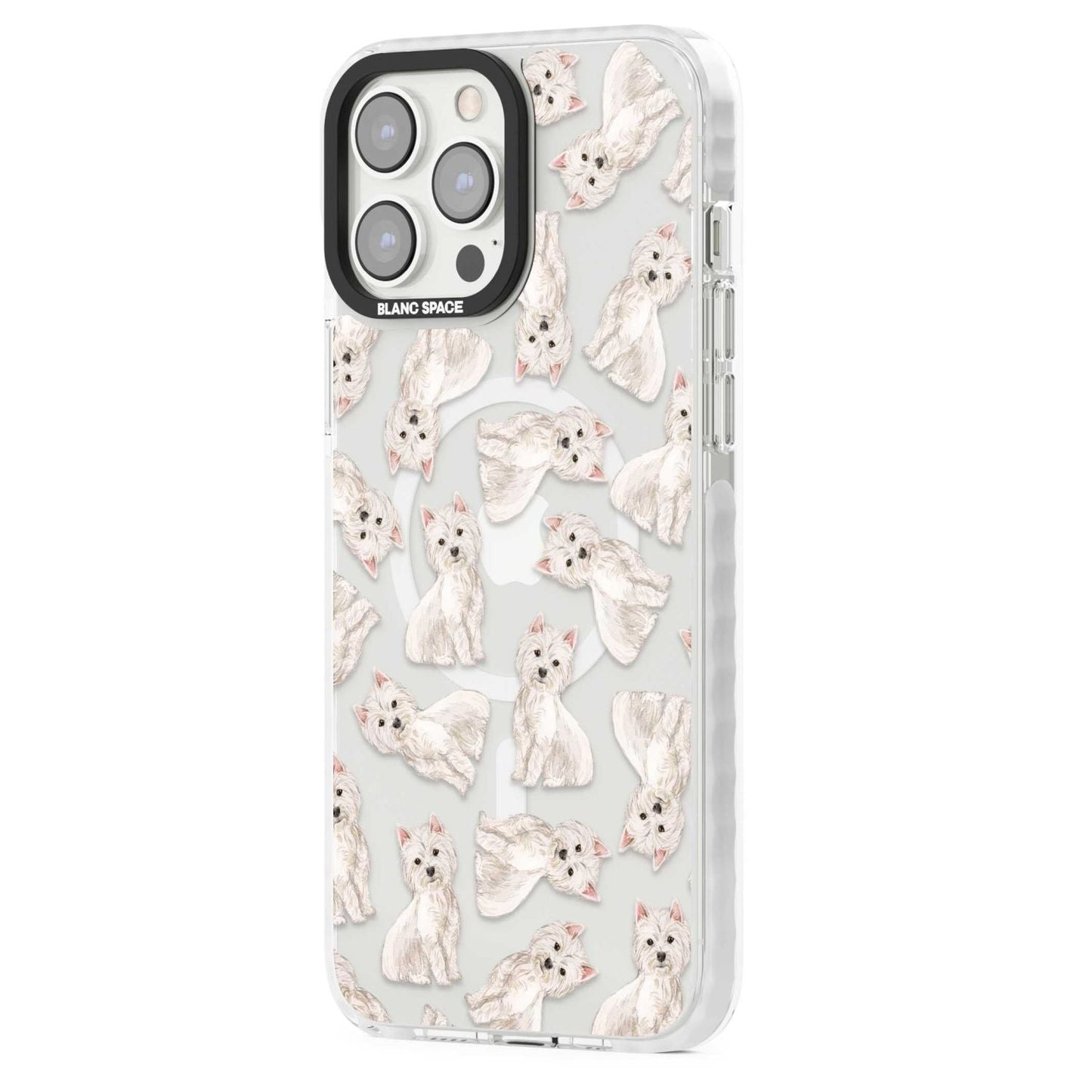 Motif de chien Westie