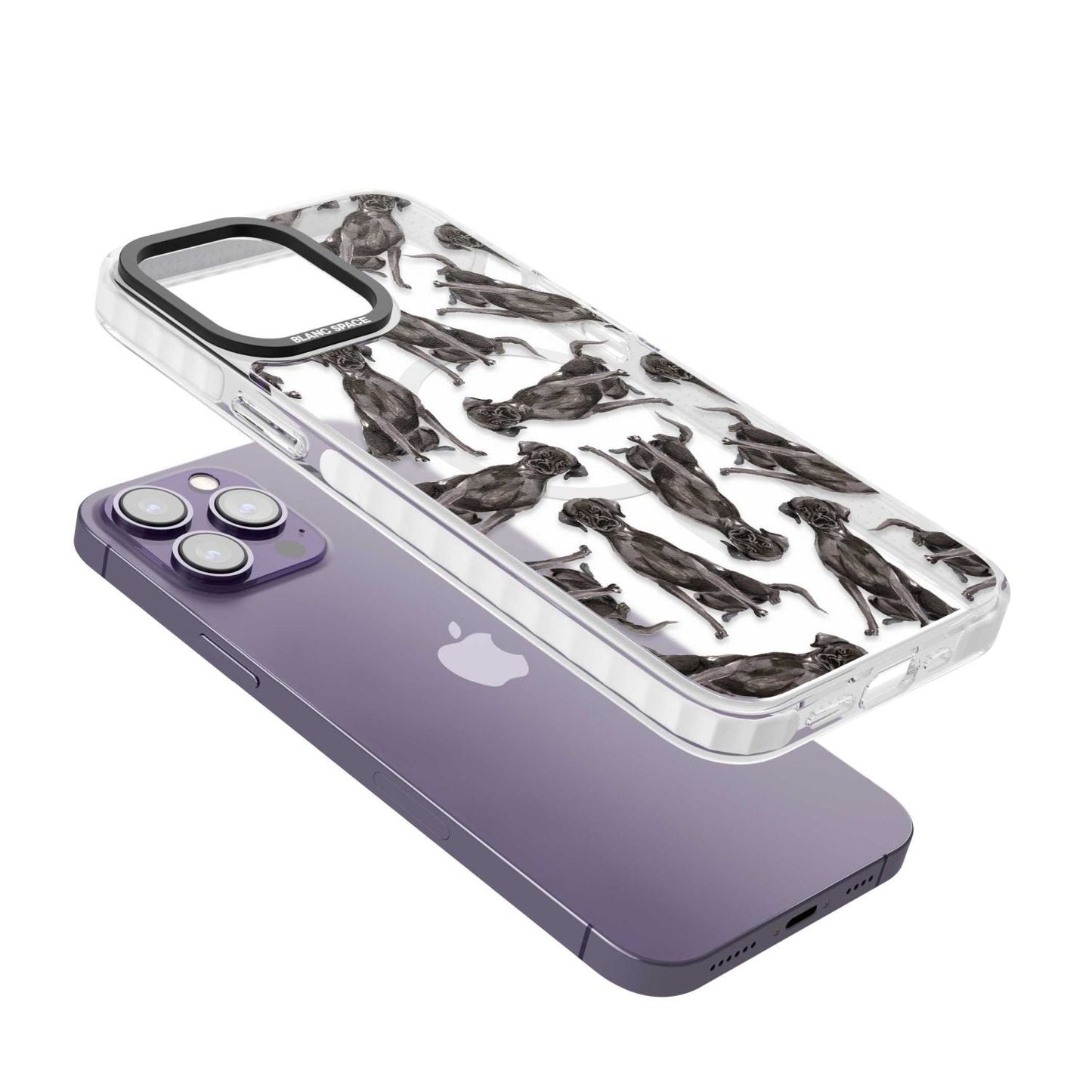 Black Labrador Watercolor Pattern