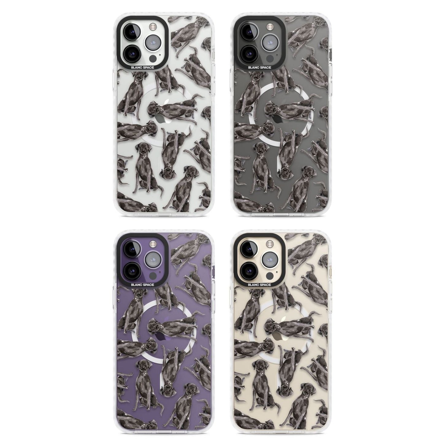 Black Labrador Watercolor Pattern