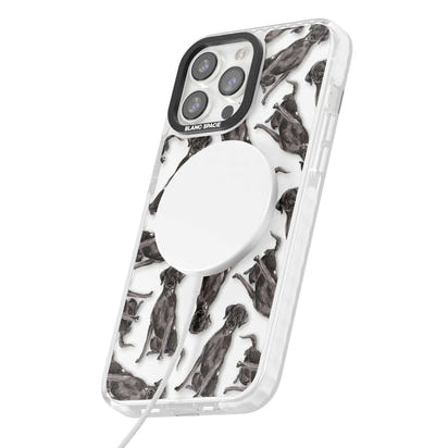 Black Labrador Watercolor Pattern